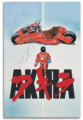 Szzmyo Akira - Póster decorativo de la película, pintura moderna y estética, póster decorativo para dormitorio, sala de estar, póster de 30 x 45 cm, estilo sin marco