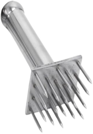 MOLUCKFU Attendrisseur De Viande INOX 28 Aiguilles Acier Robuste Maillet à Viande Antidérapant Cuisinier Cuisson Poulet Steak Veau