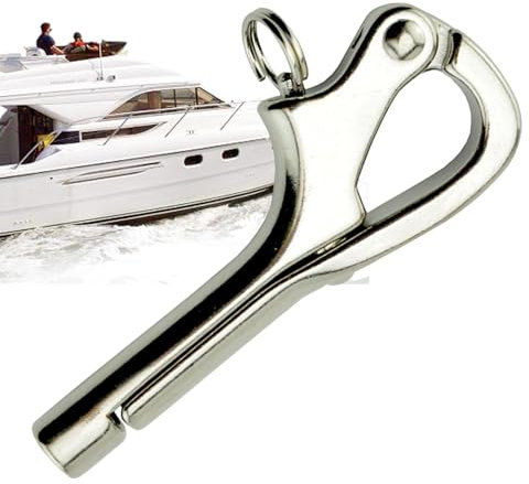 Manilles de bateau | Manille multifonction en acier inoxydable | Manille haute dureté avec crochet à forte capacité de charge pour les déplacements, les visites touristiques, la pêche