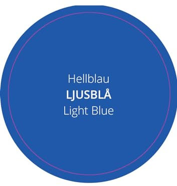 PrintGreen! Leinölfarbe - Innen-& Außenfarbe - Hellblau - natürlicher Holzschutz - Made in Schweden - für Holz, Putz, Gips, Stein, Metall uvm. (0,25 Liters)