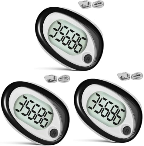 Toddmomy 3 Pièces Podomètre De Marche Podomètre De Course Compteur De Pas Lanière De Poche 3D De Fitness Extérieur s De Sport en