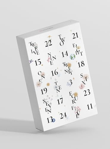 Einzelstück® Adventskalender Echtschmuck 2024 I 925 Sterling Silber, 14K Gold, Rosegold I 24 exklusive Schmuckstücke aus Handarbeit für jeden Anlass (Multicolor)