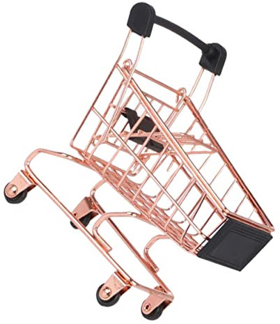 JOINPAYA Kindertrolley Wagen Für Make-up Spielhaus Spielzeug Metall Einkaufswagen Mini Einkaufswagen Spielzeug
