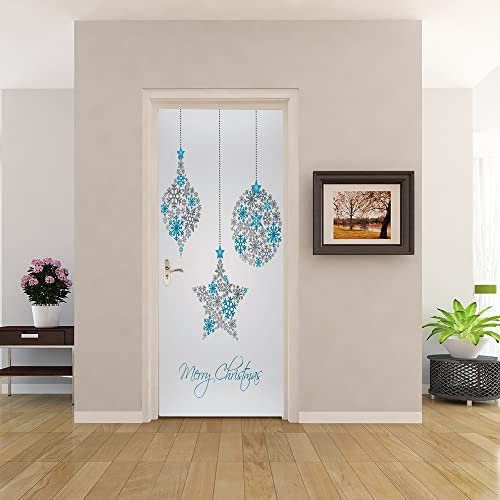 3D Türtapete Türaufkleber Selbstklebend 80x200 Türfolie Poster Fototapete Türbilder Türtattoos Wasserdichte Tür Stickers für Kinderzimmer Wohnzimmer Badezimmer Stern