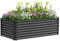 Jardineras Exterior Grandes,183 x 92 x 61 cm Resistente a la Intemperie Huerto Elevado, ¡Jardín Elevado Rectangular de Acero Inoxidable para el Cultivo de Hortalizas, Plantas, Flores y Mucho Más