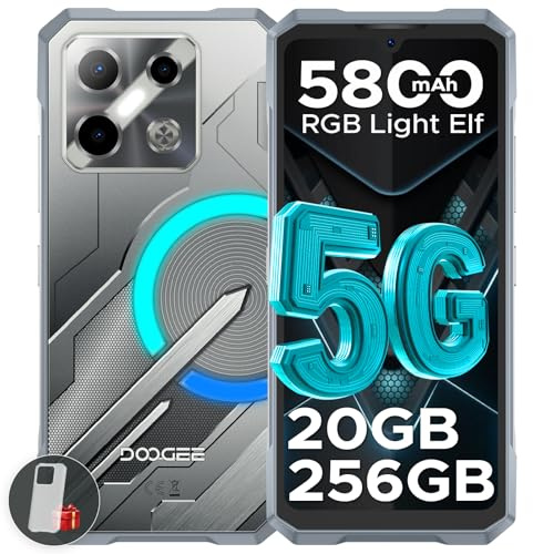 DOOGEE Blade GT Play 5G Outdoor Handy Ohne Vertrag mit LED Lichteffekt, Dimensity 7025, 20GB+256GB/2TB TF, 6.72 FHD+120Hz Ultradünn Outdoor Smartphone,50MP/Fingerabdruck/Face ID/Dual SIM/NFC/IP68/69K