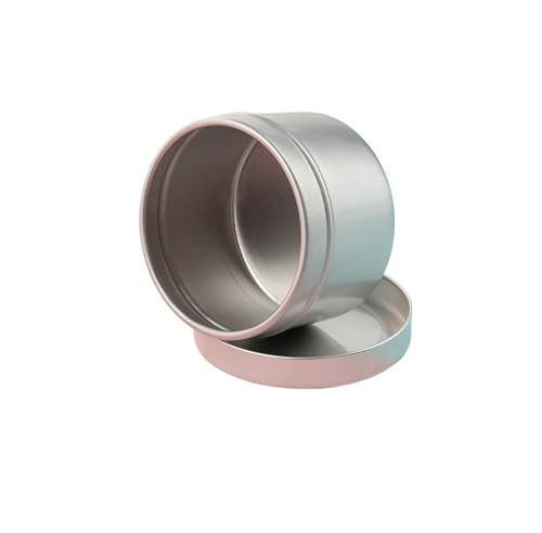 Leere Kerzengläser, runde Metalldosen mit Deckel, goldfarben, for die Kerzenherstellung, Kunsthandwerk, Aufbewahrungsbehälter, DIY-Kerzenbehälter, 24er-Pack FüR Kerzen, Diy, Handwerk, Schmuck(Silver)