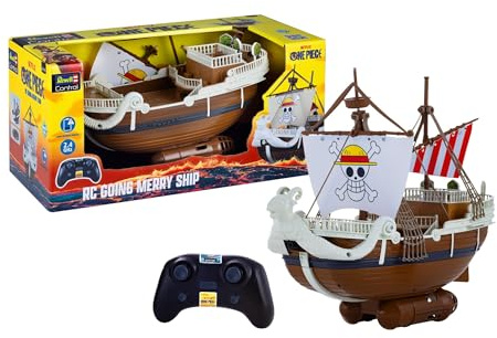 Revell Control RC Boot One Piece Going Merry Ferngesteuertes Segelboot Anime Piratenschiff mit 2,4 GHz Fernsteuerung Akku und USB Ladegeraet Detailgetreues RC Schiff Fuer Fans ab 10 Jahren