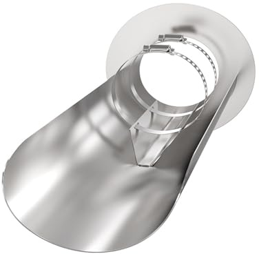 Generico Cappello del Camino, Cappa della Caldaia a Parete e Cappuccio Antipioggia, Copertura Antipioggia for sfiato a Parete Esterna, Tubo di Scarico dello scaldabagno a Gas(10.5cm/4.1in)