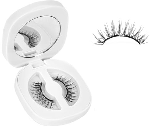 olerya Cils Magnetique Naturel Faux, Sans Colle Doux, Sûrs & Réutilisables, Créez un Look de Cils Naturel (1P)