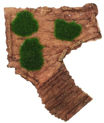 SOIMISS Piattaforma per Crogiolarsi per Tartarughe in Resina Rampa Accessori per Acquari e Rettili Decorazione per Habitat di Tartarughe Acquatiche e Piccoli Anfibi