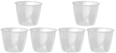 Veemoon Juego de 6 Tazas Medidoras Transparentes de 160 Ml para Olla Arrocera Vaso Medidor para Líquidos y Arroz Accesorio Reutilizable para Cocina y Medición Precisa