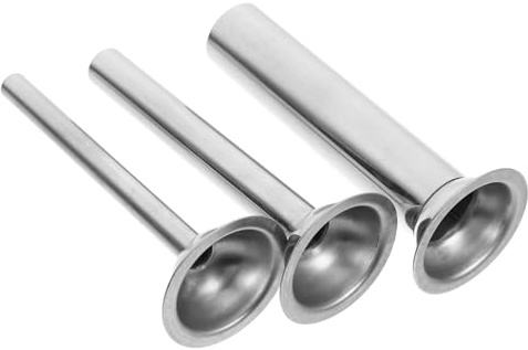 KICHOUSE Stainless Steel Sausage Filling Tube Meat Stuffer Tool for Kitchen Use Suitable for Pork, Beef, Venison Sausage