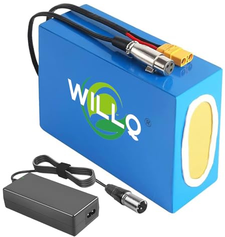 WILLQ Batterie Remplacement 72V 40Ah 30Ah 20Ah pour vélos et Motos électriques Batterie Lithium-ION en PVC avec connecteur XT90 pour Moteurs de Scooters 500W 1000W 2000W 2800W,72v20ah