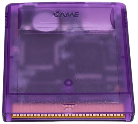 Plyisty Cartuccia di Gioco, Scheda di Memoria Incorporata da 8 GB con Trasferimento File USB per Gameboy Color Gameboy Advance SP, Supporto MBC1 MBC2 MBC3 MBC5 MAPPERS (Viola trasparente)