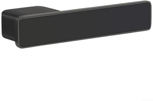 Serratura magnetica silenziosa moderna con design minimalista per porte interne della camera da letto con struttura in alluminio in colore grigio opaco adatta per uso sinistro e destro di spessore da