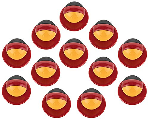 DESERMO 12er Set Kugelknöpfe Länder für Kochjacken | Hochwertige Kochjackenknöpfe für alle Kugelknopf-Kochjacken | Profi Kochknöpfe mit Länder Flagge (Deutschland)