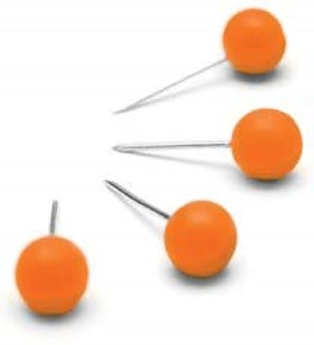 NOBO Puntine per bacheca - 100pz - Arancione - 1905329