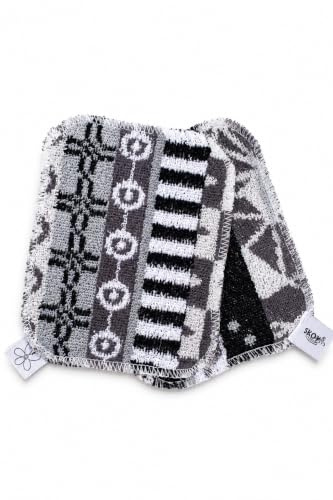 Skoy Scrub, 2 estropajos Reutilizables, no Rayan para Limpieza de Cocina y hogar, Respetuoso para el Planeta, Apto para lavavajillas, Colores monocromáticos