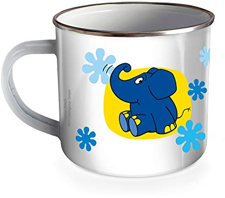 Trötsch Die Maus Emaille Becher Tasse Elefant: Kaffeetasse Teetasse Geschenkidee Geschenk Tasse Emaillebecher