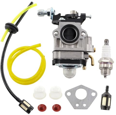 MCHNIC Vergaser Kit für 52cc 49cc 43cc Rasenmäher Kettensägen Bewässerungsmäher und andere Geräte mit einem festen Lochabstand von 31 mm