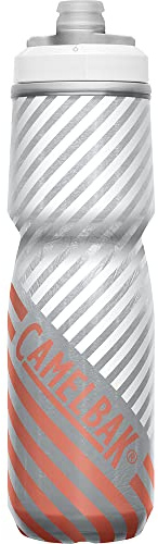 CAMELBAK Podium Chill Outdoor-Sport-Wasserflasche, Quetschflasche, Laufen, Fahrrad, Wanderung Korallenstreifen