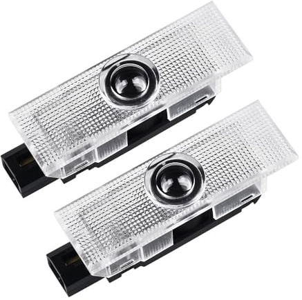 2Pcs Car LED Door Welcome Light Logo Proiettore Ghost Shadow Lampada decorativa per Al-fa Giulia Giulietta Mito Stelvio Brera 156 159 (05)