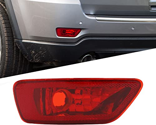 KYYET Rear Bumper Reflector Fog Lights Lamp Compatible with Jeep Grand Cherokee Compass 2011-2017, Dodge Journey 2012-2018 (Left side)