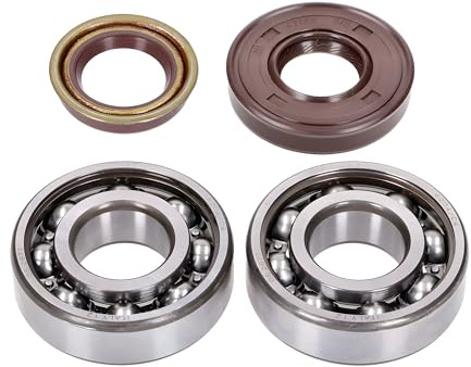 Naraku - Set di cuscinetti per albero motore SKF, FKM Premium C4, gabbia in metallo per Minarelli orizzontale, verticale, AC, LC (CW, MA, MY, CA, CY)