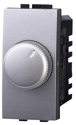 Regolatore Dimmer A Manopola 220V 100-1000W, Compatibile Con Bticino Living Light (Grigio)