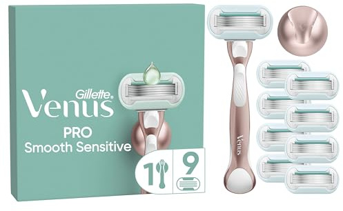 Gillette Venus Deluxe Smooth Swirl 10 Ersatzklingen für Damen (5 Klingen) für eine weiche, feuchtigkeitsspendende und sanfte Rasur, Skin Cushion, Geschenkidee