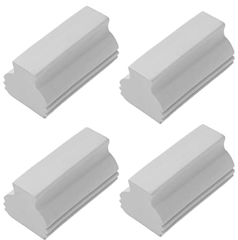 Plumero húmedo, 4 esponjas de limpieza húmedas con asa, esponjas de limpieza reutilizables para el hogar para limpieza de coche, esponja húmeda para el hogar (gris)