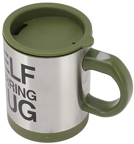 Taza Autoagitadora, Taza Mezcladora Automática Eléctrica De 400 Ml, Taza Mezcladora De Café, Taza Autoagitadora Automática De Acero Inoxidable, Taza De Café Autoagitadora Para Beber(ejercito verde)