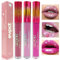 Likesing 3 Piezas Pintalabios Permanente Purpurina Rojo Labiales Mate Larga Duracion Labial Lip Tint Gloss Stain Brillo Tinta Barra de Labios Tinte Labios Lipstick Set Kit (3 Piezas (1, 9, 11))
