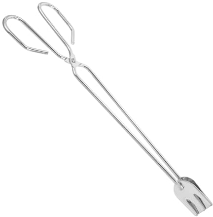 PRETYZOOM Krabbenzange, Schere Feuerstellenzange Pinzette Für Lange Holzscheite Hochleistungs-feuerzange Holzkohlezange Für Den Feuerzange Für Feuerstelle Kaminzange Eisen Draussen Greifen