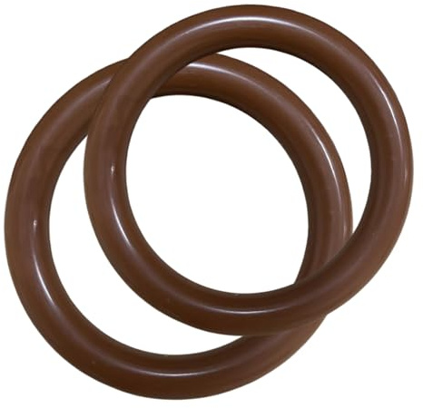 Joint Torique en Caoutchouc Fluoré, 2.4mm Fil Diamètre, 25.2mm ID, 30mm OD, Bague d'étanchéité ronde, Brun, 10 Pièces