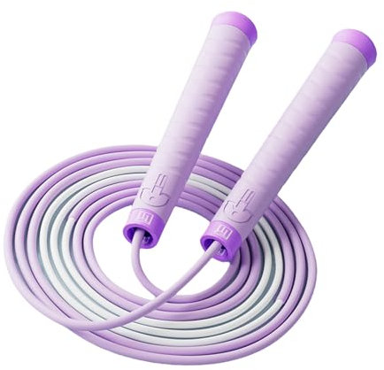 Verstellbare Länge Springseil für Fitnesstraining und Ausdauertraining mit rutschfestem Gummigriff für Kinder und Kinder