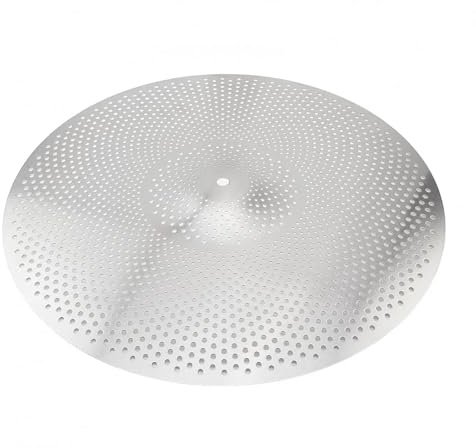 Platillo Hi-Hat Crash Ride De Bajo Volumen Con Sordina Para Batería, De 14, 16, 18 Y 20 Pulgadas, Plateado, Para Práctica De Batería(18)