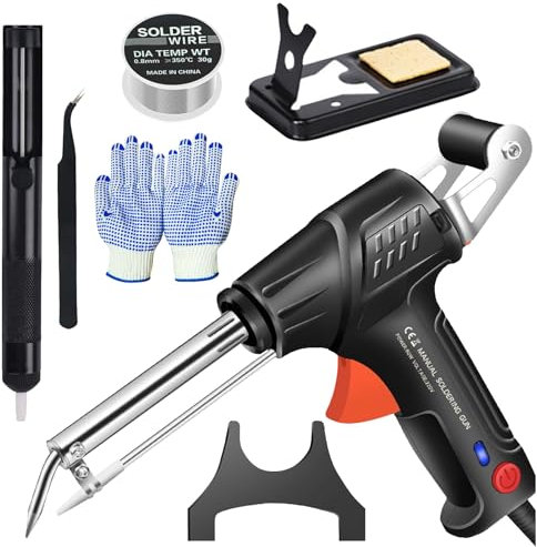 Schweißgerät Sechsteiliges Set, Extern Beheizten schweißgerät, Schweißpistole,Multifunktions-Lötpistole,Handschweißgerät mit Drahtvorschub,