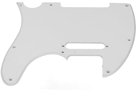 Vibrivio Gitarren-Pickguard 8 Loch Single Layer PVC Scratch Plate für Telecaster Tele Gitarren Guitar Guard 8 Loch Design Konstruktion