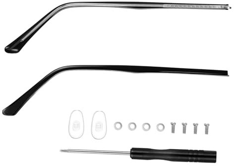 BAZEITFLOW Patillas Gafas Antialérgicas De Metal Resistentes y Ligeras Repuesto Con Diseño Antideslizante Cómodas Para Hombres y Mujeres