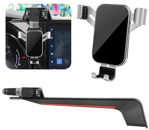LUNQIN Car Phone Holder for Lexus RX 2023 2024 2025 RX350 RX350h RX450h+ RX500h 【Fit 14 inch Touch Screen 】 Auto Interior Accessories Best Cell Phones Mount Cellphone Mobile Cradle Charging GPS Stand