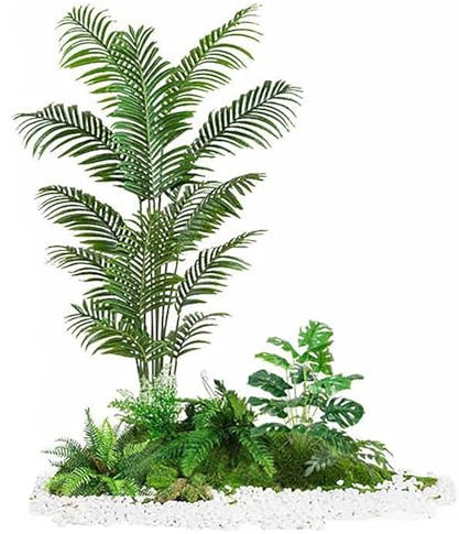 ZXTRYBHD Künstliche Pflanze, Künstlicher Nantian-Bambusbaum – Künstliches Grün, Dekopflanzen für den Innenbereich, Haus, Garten, Party, Hochzeitsdekoration(Areca Palm)