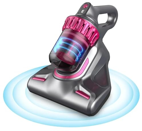 POABCVYD Aspiradora de Viaje. Eliminador De Ácaros Inalámbrico De Mano De 10 KPa, Multifunción, For Eliminar El Polvo, El Cabello Y Los Ácaros, con Motor Sin Escobillas Y Alta Succión. Compacta