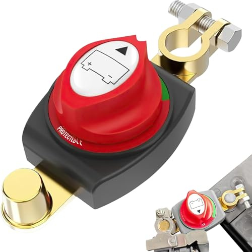 Batterie Trennschalter 12v, Trennschalter, Asserdicht Batterieschalter, Geeignet Für Batteriehauptschalter In Autos, Motorrädern Und Schiffen