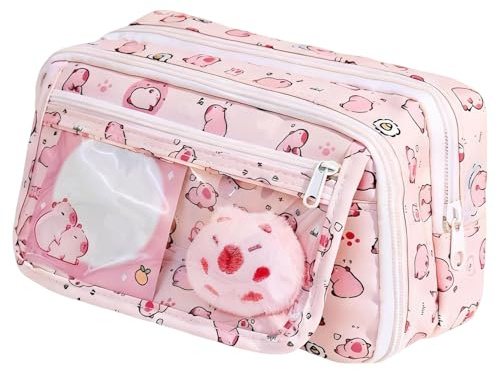Wekuw Estuche Escolar Estuche Lápices Rosa