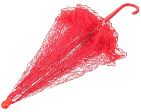 Romantischer Spitzenschirm aus Spitze und Eisen für Hochzeiten Bühne