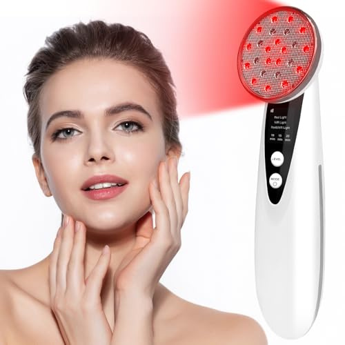 Hottoerak Handheld Red Light Device,660nm & 850nm Near Infrared Light Wand | 24 LEDs, 3 Modes,10/15/20 Min Timer, Rechargeable Cordless Design and Goggles for Daily Wellness Routine