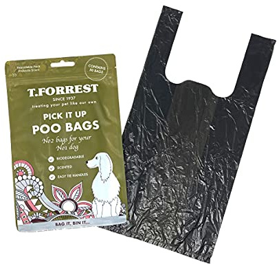 T. Forrest TailWagger Treats Duftkotbeutel, biologisch abbaubar, extra stark, Griffe zum Binden, 1000 Stück
