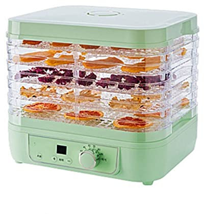 Déshydrateur Alimentaire, Déshydrateur Mac pour Beef Jerky, Fruits, Herbes et Légumes, Contrôle Numérique de la Température et du Temps, 5 Plateaux Passe au Lave-Vaisselle, 230W, Livre de Recett